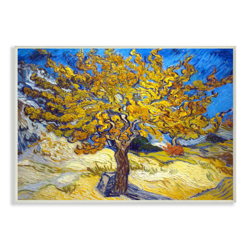 Stupell Industries 'Golden Tree Blue Yellow Van Gogh Classical' by